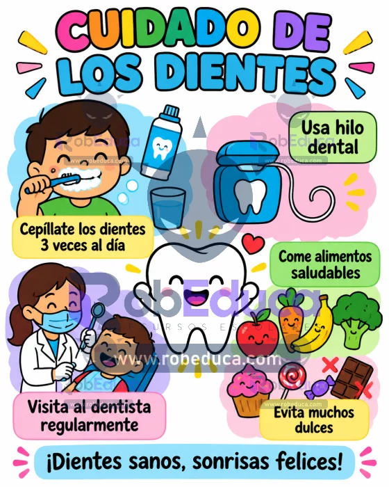 Poster Cuidado de los Dientes